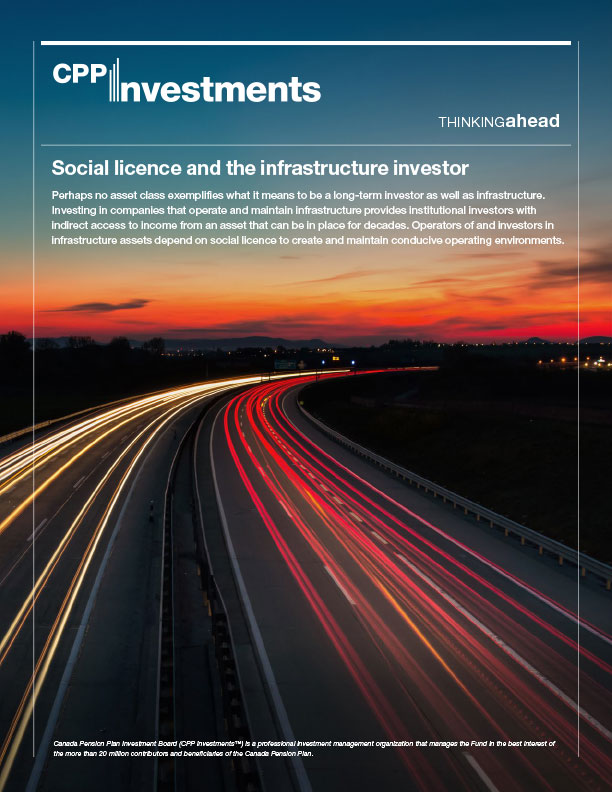 Social licence and the infrastructure investor Cover EN